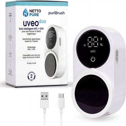 PuriBrush ® | Stérilisateur de Brosse à Dents UV-C & UV-A