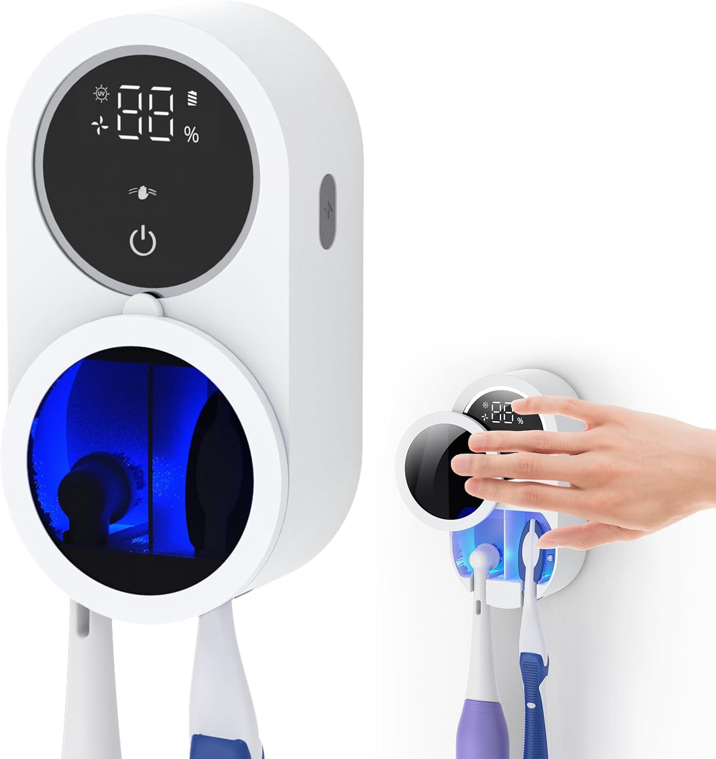 PuriBrush ® | Stérilisateur de Brosse à Dents UV-C & UV-A